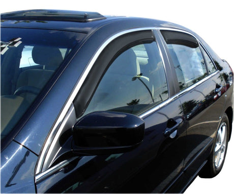 2003-2007 Accord Ventvisor In-Channel Front Rear Window Deflectors 4-Piece Smoke - View 6 | Dirty Garage