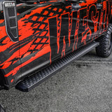 Universal 90" Black Grate Steps Running Boards - View 7 | Dirty Garage