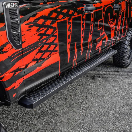 Universal 90" Black Grate Steps Running Boards - View 7 | Dirty Garage