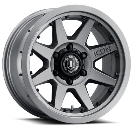Universal Rebound Pro 17x8.5 Titanium Wheel 6x135 6mm Offset 5" BS 87.1mm Bore | Dirty Garage