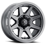 Universal Rebound Pro 17x8.5 6x5.5 0mm Offset 4.75" BS 106.1mm Bore Titanium Wheel | Dirty Garage