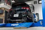 2022 Volkswagen Golf R MK8 3" Cat-Back Quad Rear Exit Carbon Fiber Tip - View 4 | Dirty Garage