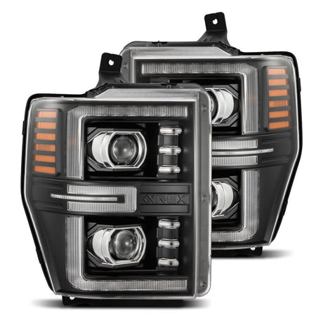 2008-2010 Super Duty Luxx-Series LED Projector Black Headlights Active Light Sequential Signal | Dirty Garage