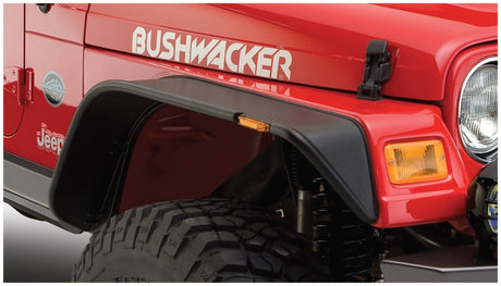 1997-2006 TJ Flat Style Front Fender Flares 2pc - Black | Dirty Garage