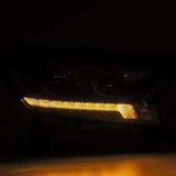 2019-2023 Ranger Luxx-Series LED Projector Alpha Black Headlights - View 3 | Dirty Garage