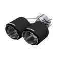 Universal Carbon Fiber Dual Tip 4" OD 2.5" Inlet | Dirty Garage