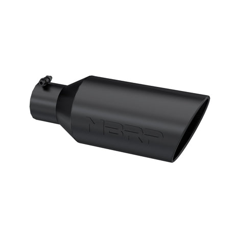 Universal Exhaust Tip 7" OD Rolled End 4" Inlet 18" Length Black - View 2 | Dirty Garage
