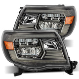 2005-2011 Tacoma Luxx-Series Crystal Alpha Black Headlights Activation Light DRL | Dirty Garage