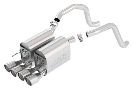 Borla 05-08 Corvette Coupe/Conv 6.0L/6.2L 8cyl AT/MT 6spd S-Type II SS Exhaust (rear section only) - View 3 | Dirty Garage