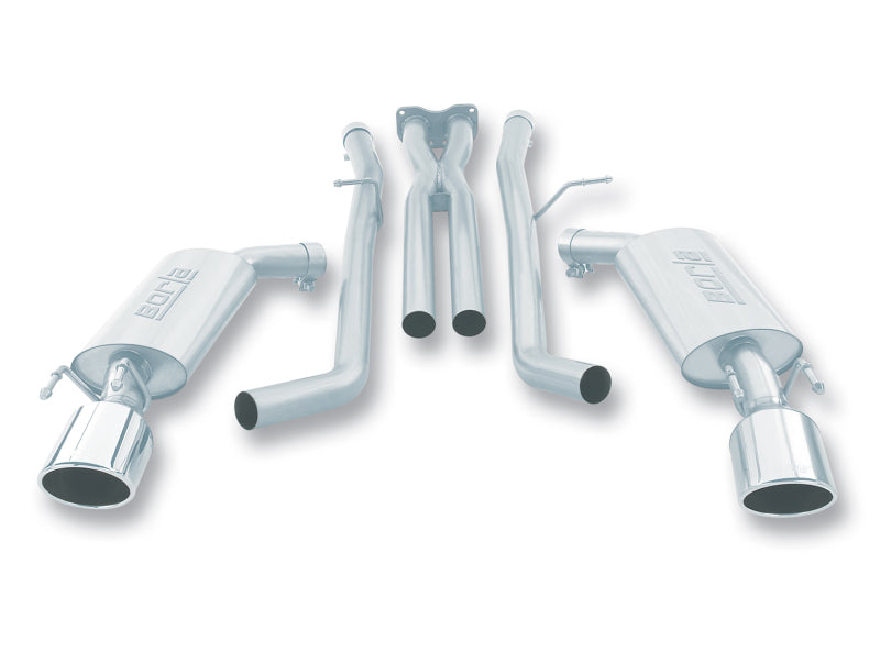 Borla 05-06 Pontiac GTO Coupe 2dr 6.0L 8cyl AT/MT 4spd/6spd RWD SS Catback Exhaust w/ inXin Pipe - View 3 | Dirty Garage