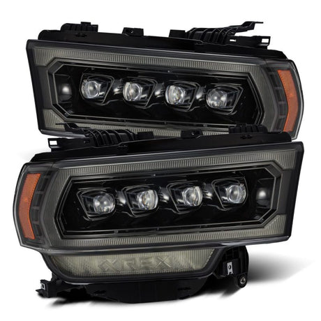 2019-2024 Ram HD Nova-Series LED Projector Alpha-Black Headlights Active Light Sequential Signal DRL - View 5 | Dirty Garage