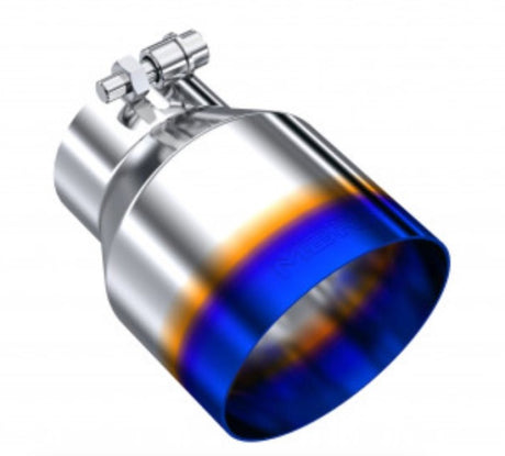 Universal Stainless Steel Dual Wall Tip 4".5" OD 3" Inlet 6.13" Length - View 5 | Dirty Garage