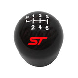 2013-2017 Focus ST Black Carbon Fiber 6 Speed Shift Knob | Dirty Garage