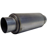 Universal Resonator 4" Inlet Outlet 12" Body 18 Overall T304 - View 2 | Dirty Garage