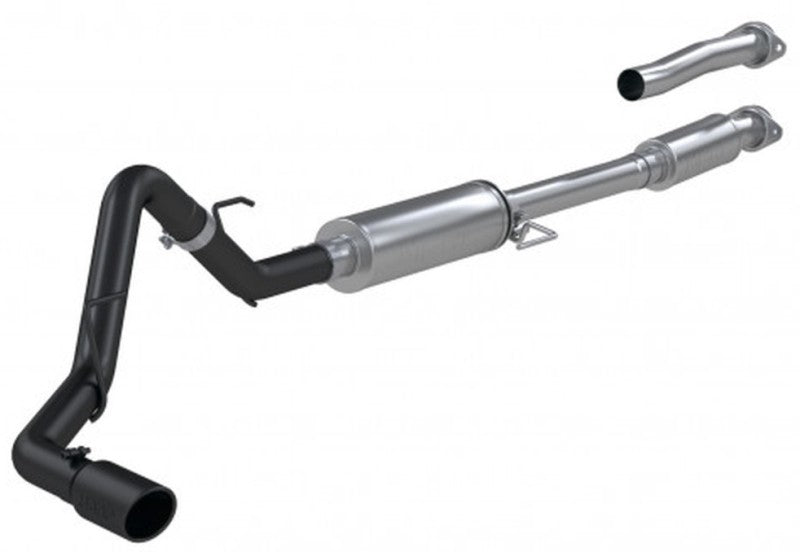 2021- Ford F-150 2.7L 3.5"L 5.0L Single Side 3" Black Coated Catback Exhaust - View 5 | Dirty Garage