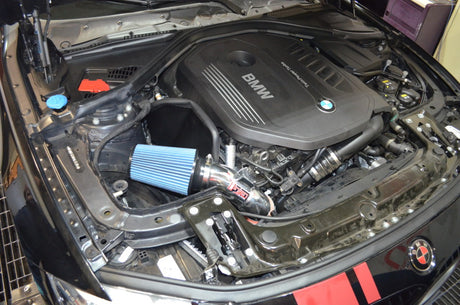 2016-2019 BMW 340i 3.0L Turbo Wrinkle Black Cold Air Intake - View 4 | Dirty Garage