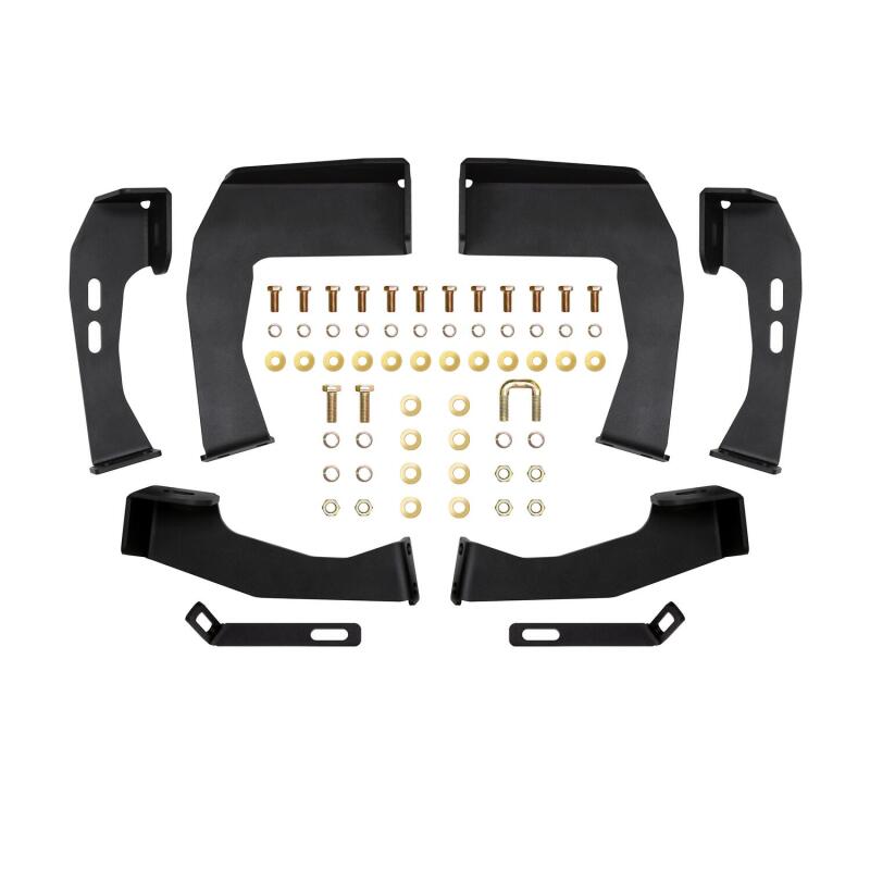 2001-2019 GM 1500/HD Crew Cab HDX Black Drop Nerf Step Bars - View 2 | Dirty Garage