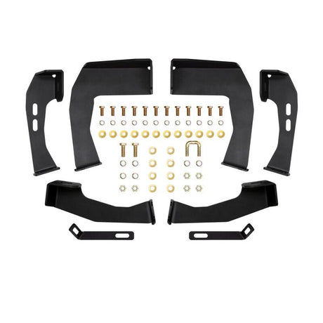 2001-2019 GM 1500/HD Crew Cab HDX Black Drop Nerf Step Bars - View 2 | Dirty Garage