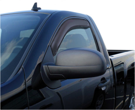 2007-2013 GM 1500 Standard Cab Ventvisor In-Channel Window Deflectors Smoke 2-Piece - View 5 | Dirty Garage