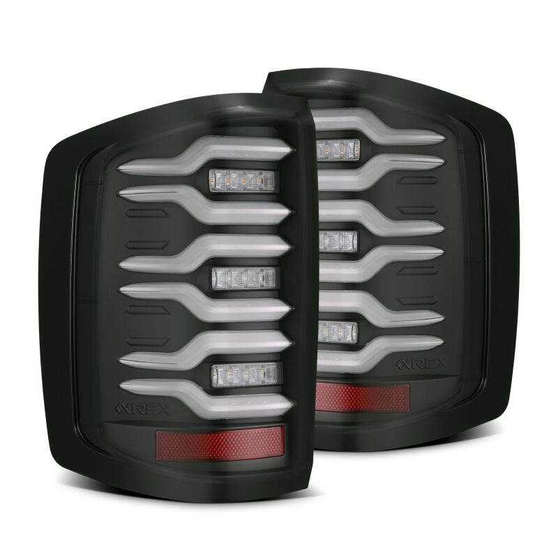 2014-2019 GM 1500 & HD Luxx-Series LED Tail Lights Black Activation Light Sequential Signal | Dirty Garage