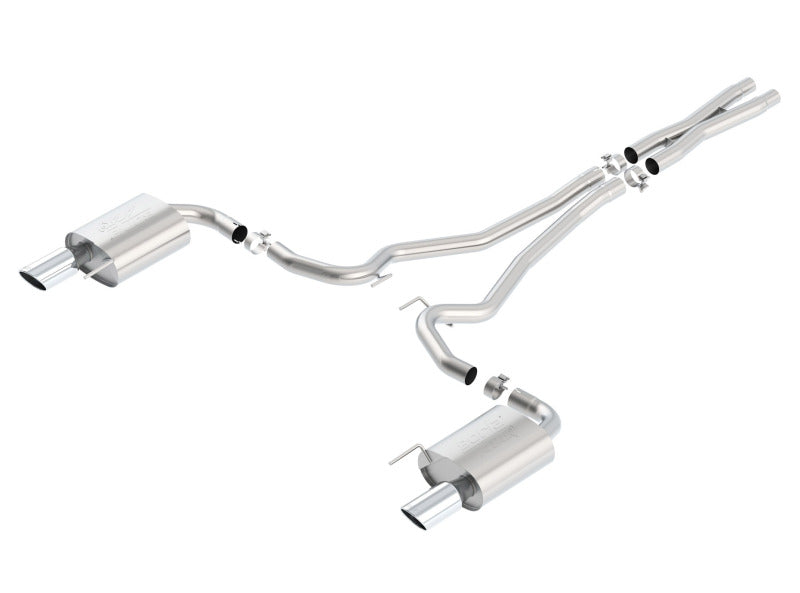 Borla Atak S Cat-Back 15-17 Ford Mustang GT 5.0L V8 MT/AT 2.5in pipe 4in tip - View 3 | Dirty Garage