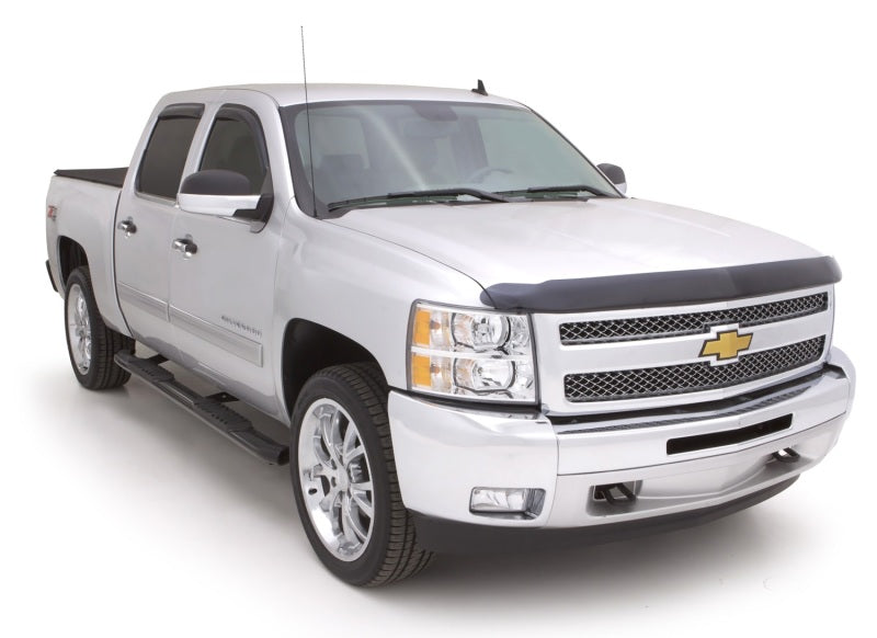 2001-2013 GM 1500/HD Crew Cab 5" Oval Curved Steel Nerf Bars - Black - View 3 | Dirty Garage