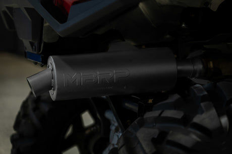 2001-2007 Sportsman 400 450 Slip-On Combination Exhaust Sport Muffler - View 2 | Dirty Garage