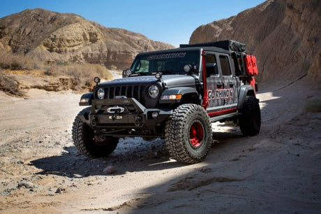 Go Rhino 19-21 Jeep Gladiator XRS Overland Xtreme Rack - Black - View 17 | Dirty Garage
