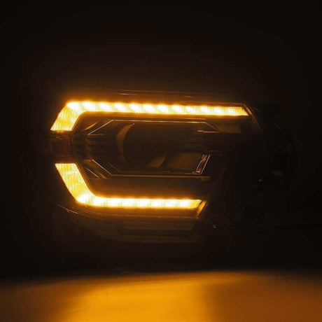 2012-2015 Tacoma Pro-Series Projector Alpha Black Headlights DRL - View 2 | Dirty Garage