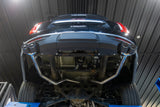 2021-2024 GM T304 SS 3" Cat-Back Dual Split Exhaust Quad Carbon Fiber Tips - View 2 | Dirty Garage
