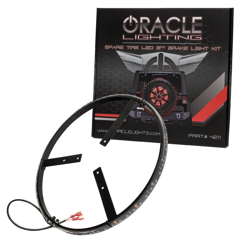 Universal LED Illuminated Wheel Ring 3rd Brake Light Red - View 9 | Dirty Garage