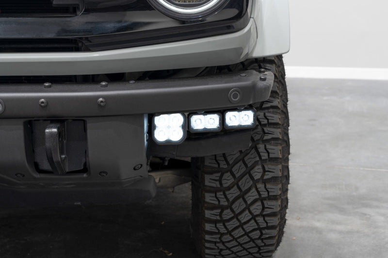 2021-2025  Bronco Stage Series Fog Pocket Kit - White Sport - View 2 | Dirty Garage