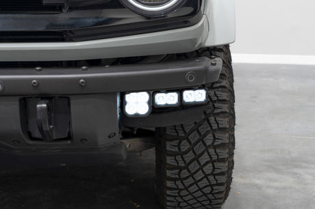 2021-2025  Bronco Stage Series Fog Pocket Kit - White Sport - View 2 | Dirty Garage