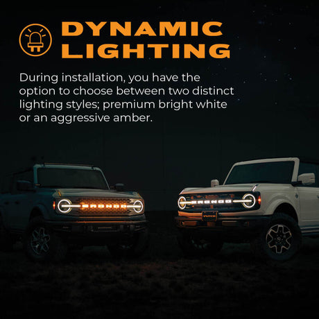 2021-2023 Bronco Luminix LED Grille Emblem - View 4 | Dirty Garage
