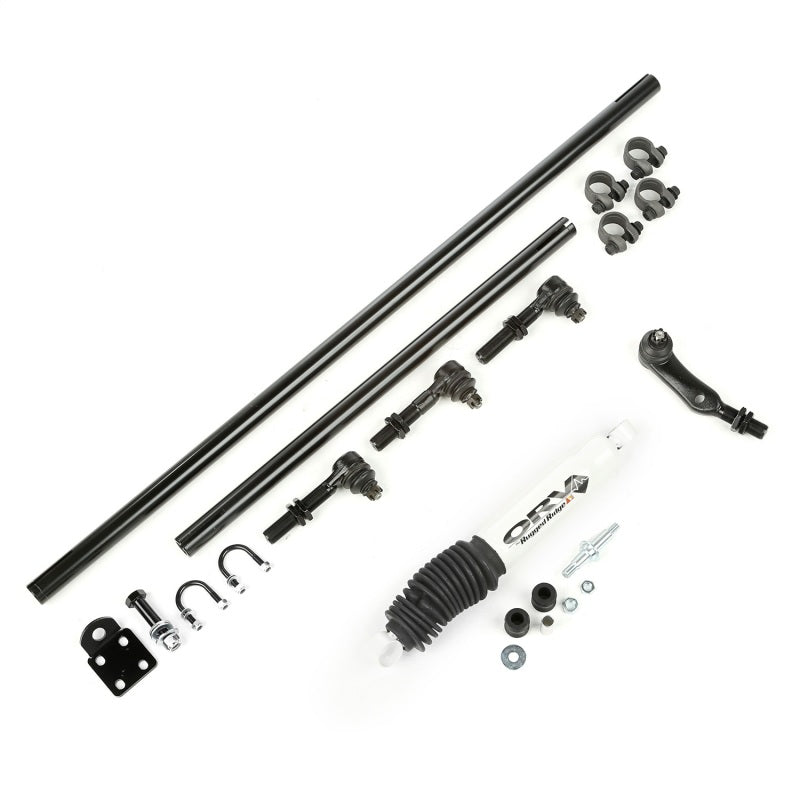 Rugged Ridge HD Steering Kit W/ Damper 84-06 Jeep XJ ZJ TJ | Dirty Garage