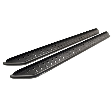 2019-2026 GM 1500/HD Crew Cab Outlaw Series Black Nerf Step Bars | Dirty Garage