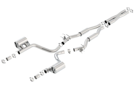 Borla 2015 Dodge Challenger Hellcat 6.2L V8 S-TYPE Catback Exhaust No Tips Factory Valance - View 2 | Dirty Garage