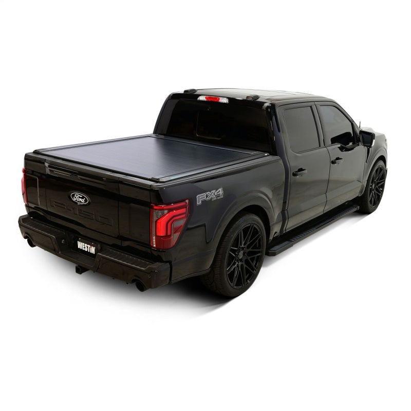 2015-2025 F-150 5.5ft Bed Electric Retractable Tonneau Cover - Black - View 4 | Dirty Garage