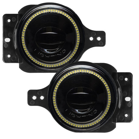2018-2024 Wrangler Gladiator Sport High Performance LED Fog Lights White - View 14 | Dirty Garage