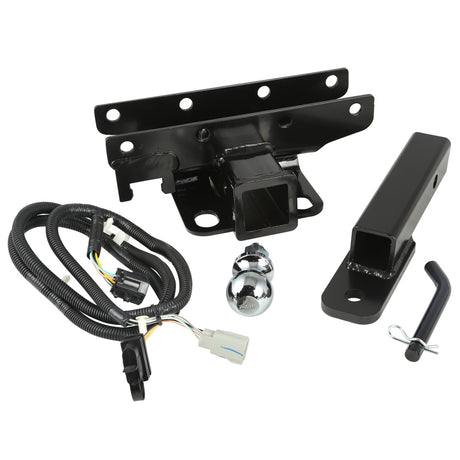 Rugged Ridge Hitch Kit with Ball 2 inch 07-18 Jeep Wrangler JK - View 2 | Dirty Garage