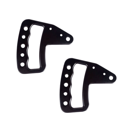 Rugged Ridge Aluminum Grab Handles Front Pair Black 07-18 Jeep Wrangler JK/JKU - View 2 | Dirty Garage