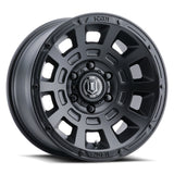 Universal Thrust 17x8.5 6x5.5 0mm Offset 4.75" BS Satin Black Wheel | Dirty Garage