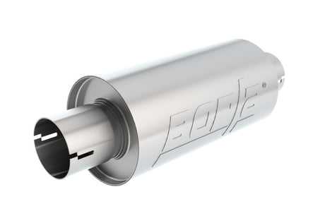 Borla S-Type Muffler 2.5in Inlet/Outlet 5in Round x 10in w/Notch | Dirty Garage
