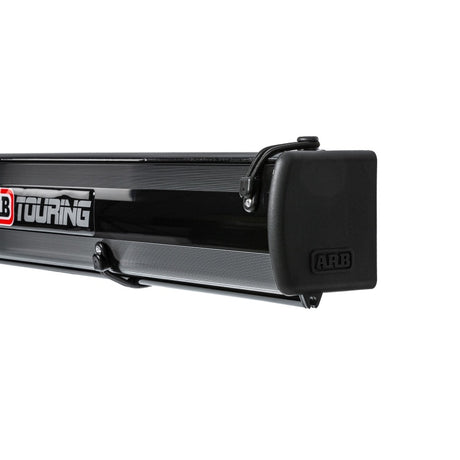 ARB Aluminum Awning, Black Frame, 8.2FT x 8.2FT, Installed with LED Light Strip - View 9 | Dirty Garage