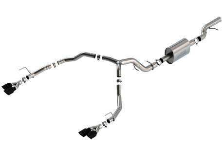 Borla 21-22 Chevrolet Tahoe 6.2L V8 2/4WD 4DR T-304 SS S-Type Cat-Back Exhaust w/ Black Chrome Tips | Dirty Garage