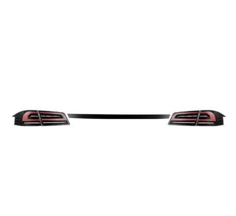 2012-2021 Model S Luxx-Series LED Tail Lights Black Red - View 7 | Dirty Garage