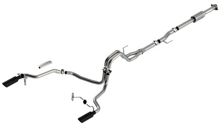 Borla F-150 2021 2.7L/3.5L 4dr CC SB EC STB Lari/King R/Plinum/LTD 3/2.25 SRE CB AK BLK CHR Tips - View 4 | Dirty Garage