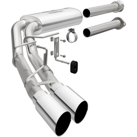 2015-2021 F-150 Street Series Cat-Back Performance Exhaust System Polished Side Exit | Dirty Garage