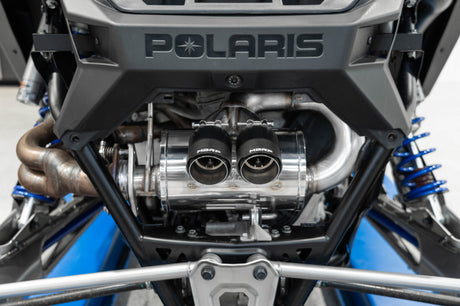 2022-2023 Polaris RZR Pro R Single Slip-on Dual Outlet Performance Series - View 2 | Dirty Garage