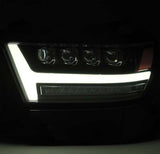 2019-2022 Ram 1500 Nova-Series LED Projector Jet Black Headlights Active Light Sequential Signal DRL - View 4 | Dirty Garage